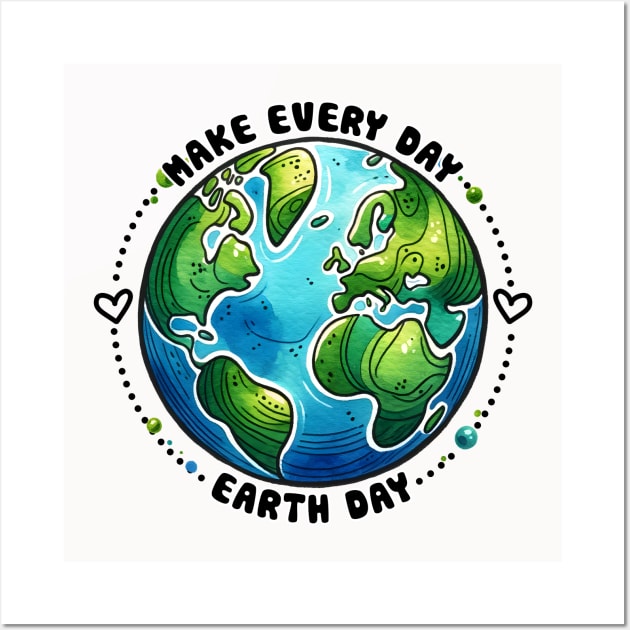 Every day is Earth Day Wall Art by MZeeDesigns